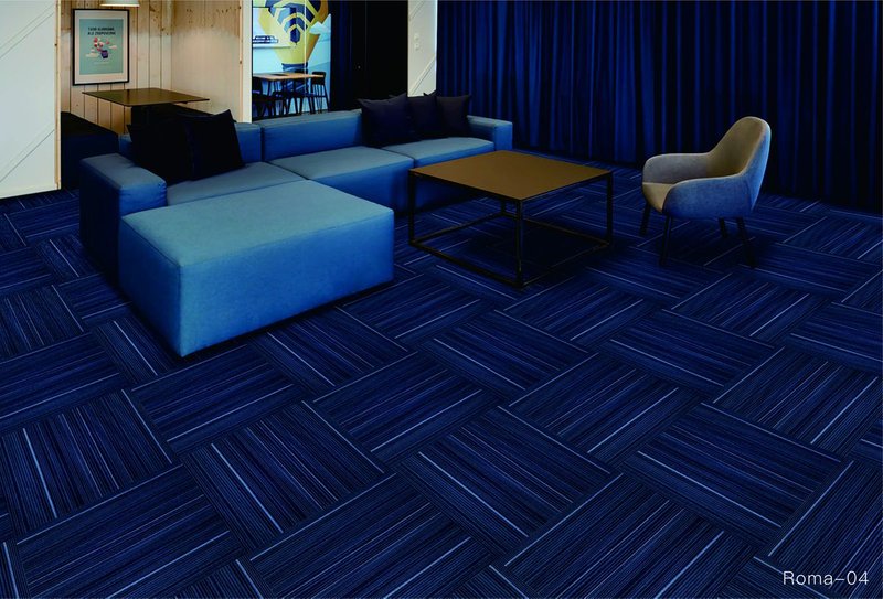 Eco-Friendly Polypropylene Square Carpet Tiles for Commercial Spaces