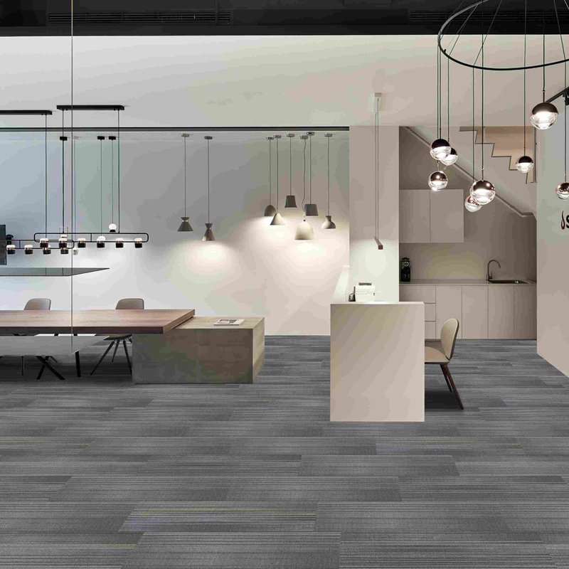 Nylon PVC Backing 100x25cm Commercial Carpet Tile Planks for Airport Projects