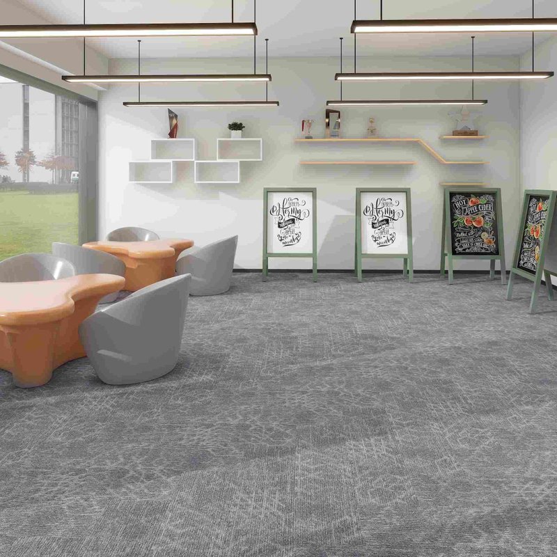 Beacon 100×25cm Multi-Level Loop PET-PVC Commercial Carpet Planks